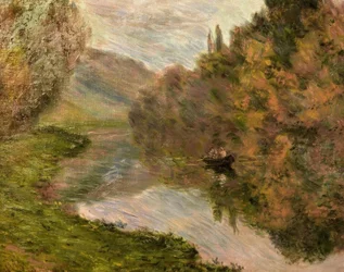 Boot auf der Seine bei Jeufosse